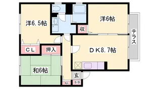 ナギサーレ【1階】の間取り