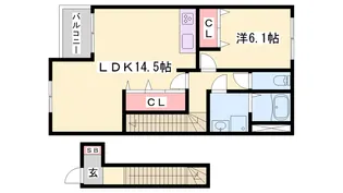 サンパレス【2階】の間取り