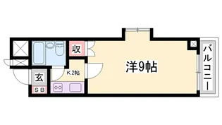 ラ・バレーヌ辻井【4階】の間取り