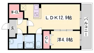 ラフィネコート【3階】の間取り