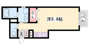 ラペール【101号室】の間取り
