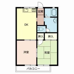 ガーデンハイツ緑ヶ丘 A棟【A202号室】の間取り