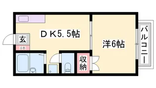メゾン堀川 C棟【2階】の間取り