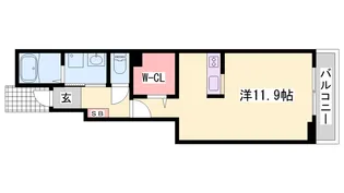 エクセラン則直Ⅳ【1階】の間取り