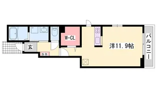 ドミールディオン5【101号室】の間取り