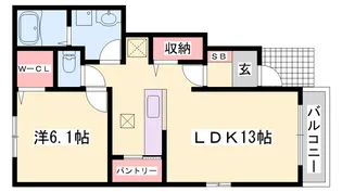リビエールⅡ【1階】の間取り