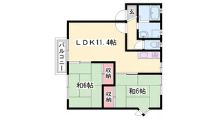 メゾンクレール【2階】の間取り