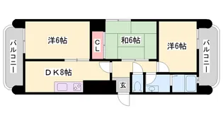 ロイヤルコーポ野田【3階】の間取り