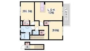 マノワール堂本【2階】の間取り