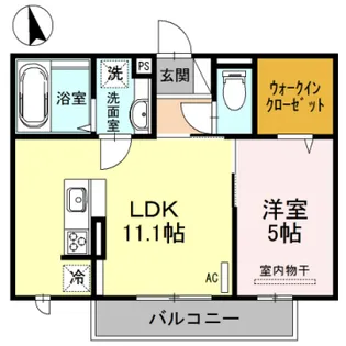 FELICE CASA B棟【202号室】の間取り