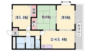 ハイツエトワール【1階】の間取り