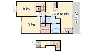 アリエッタ【2階】の間取り