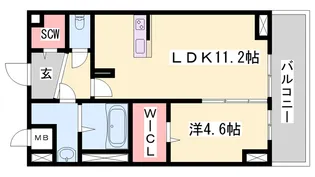 さくら三左衛門堀【1階】の間取り