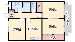 大中マリッチ【3階】の間取り