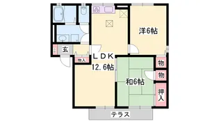 コスモスハイツ【1階】の間取り