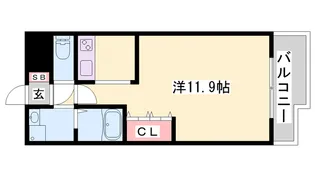 グランドールヒメジ【1階】の間取り