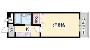 ジュネス高砂Ⅲ【3階】の間取り