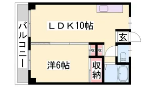 コーポ武本【306号室】の間取り