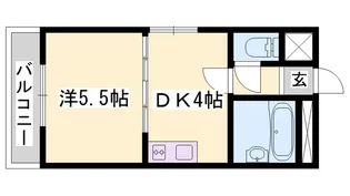 グランハイム清水【102号室】の間取り