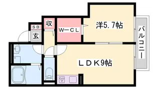 アネックスハイブリッジ【1階】の間取り