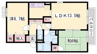 パーム・コート【1階】の間取り