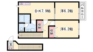 インプレス【2階】の間取り