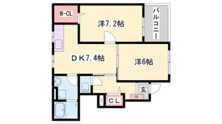 アルコバレーノ・Y【103号室】の間取り