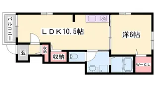 ヴィオラK・Ⅲ【1階】の間取り