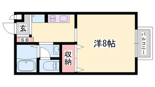 エスポワールコート別府【2階】の間取り