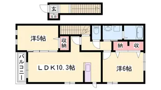 クリアンザ レジオン【204号室】の間取り
