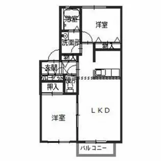 セファミ太子【203号室】の間取り