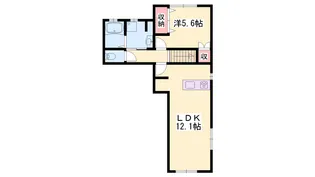 エスペランサⅠ【201号室】の間取り