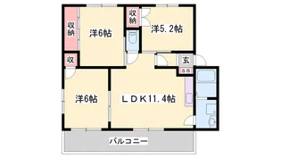 ラフォーレ龍野 Ⅰ棟【3階】の間取り