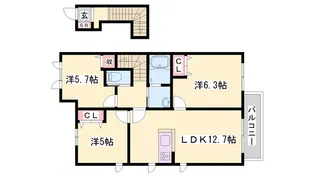 MAST COURT加古川南【2階】の間取り