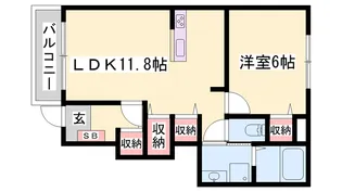 ベル池ノ下【1階】の間取り