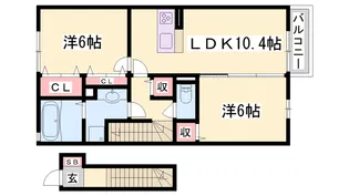 bent green【2階】の間取り