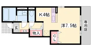 アゼリア宮上 A棟【1階】の間取り