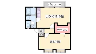 コンフォート社B【2階】の間取り