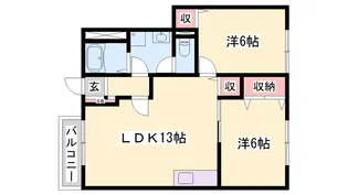 グレイスフル・ノーヴァ【1階】の間取り