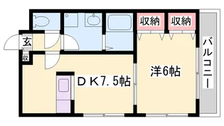CREA雄徳山【201号室】の間取り