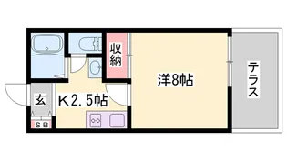 コルビーイースト【103号室】の間取り