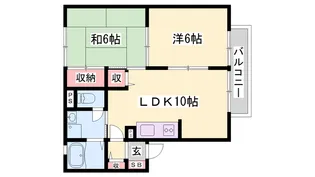 マーリンキードム【1階】の間取り