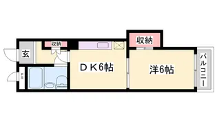 土山中村コーポⅠ【5階】の間取り