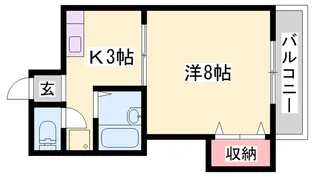 ガーデン西庄の里【306号室】の間取り