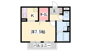 1Kの間取り画像