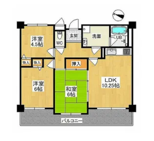 サウスレーベン小野【8階】の間取り