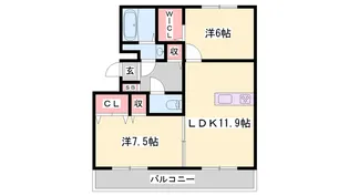 K・プラウド【2階】の間取り