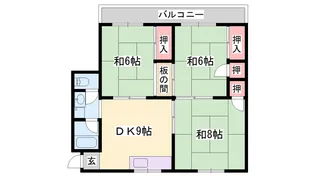 コーポ博【301号室】の間取り