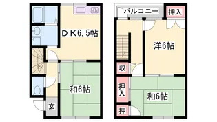 金川マンション【5号室】の間取り