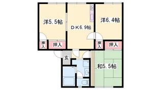 コスモスハイツ【2階】の間取り